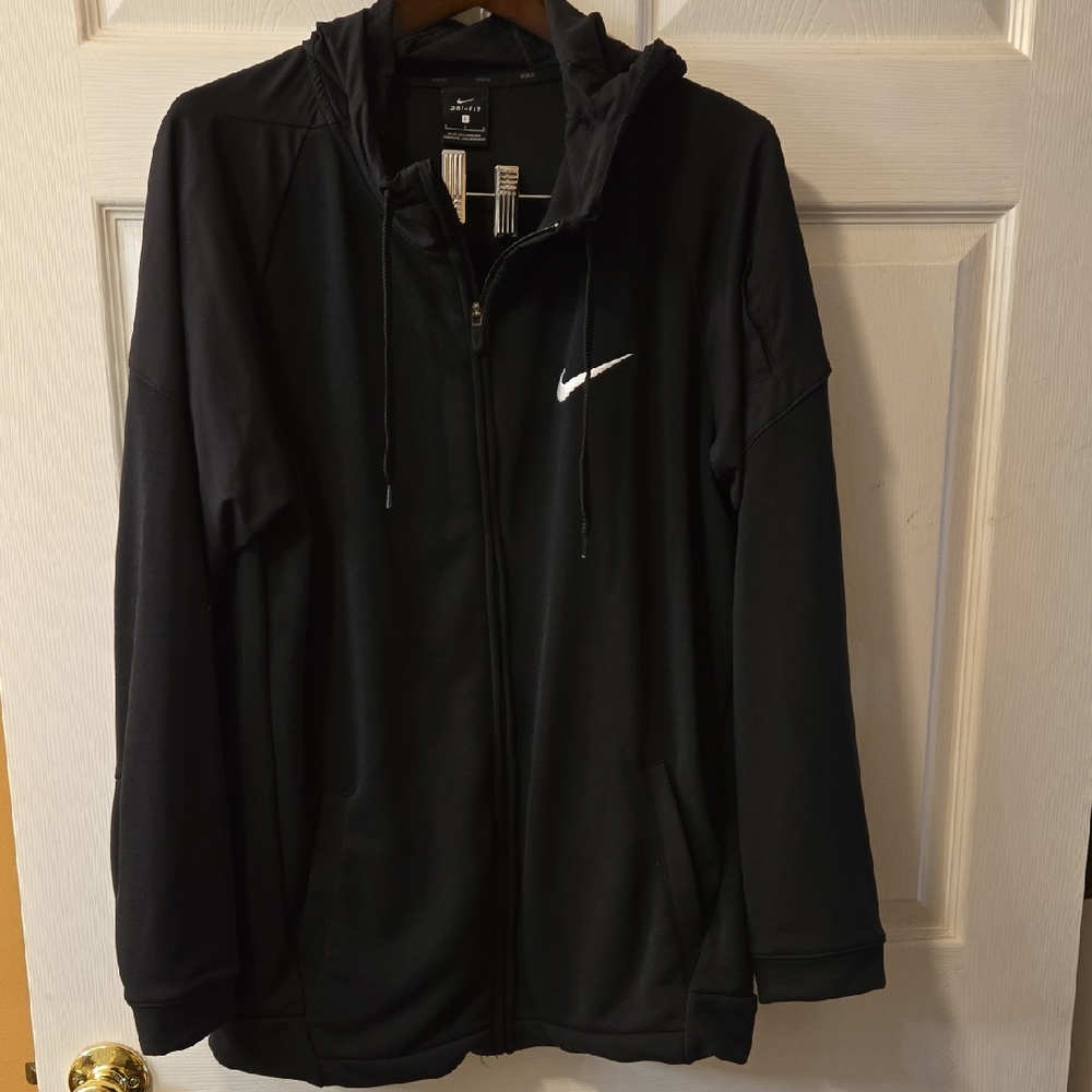 Nike Men's Black Windbreaker Jacket